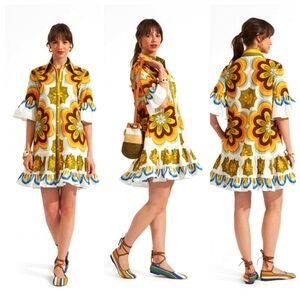 New DOUBLEJ Ciccio Placée Dress in Cotton Poplin Size Large